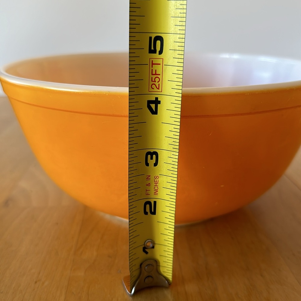 VTG Pyrex Orange Mixing Biel #403 2.5 quarts - Picture 12 of 12